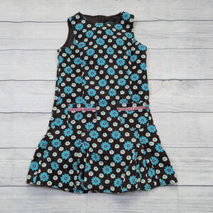 7/8 Mini Boden Floral Corduroy Jumper